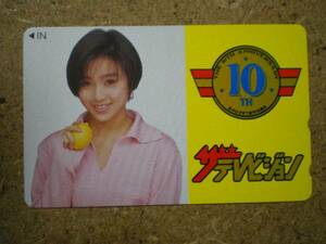 t8-5・ザテレビジョン　10TH　酒井法子　抽プレ　テレカ