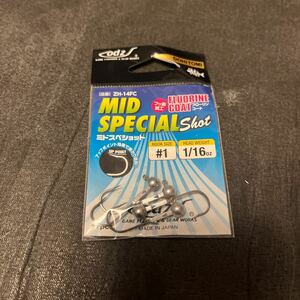 送料84円 新品 ODZ ミドスペショット　フローリンコート　#1 1/16oz 　ジグヘッド　ドヒトミ　MID SPECIAL ZH14FC