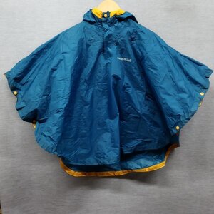 L576 mont-bell モンベル トレッキング レイン ポンチョ 95‐125 ブルー リフレクター 反射 テープ 雨具 アウトドア キャンプ 通学