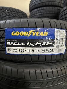 【最短当日発送】4本/本州法人宛29500円～ 【領収書発行可】GOODYEAR グッドイヤー EAGLE LS EXE 165/45R16 165/45-16