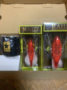 200個限定 レイドジャパン RAID JAPAN KIX BOX（キックスボックス) ダッジ デカダッジ DODGEとDEKA-DODGE ステンレスマグカップ 3点セット