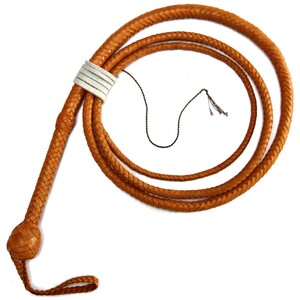 海外 　限定　インディ・ジョーンズ　Indiana Jones BULLWHIP Tan by Magnoli Props 　レザー　鞭　ムチ　300cm