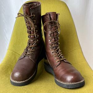 HATHORN BOOTS ハソーン ホワイツ姉妹ブランド レースアップレザーブーツ 9.0C USA製 26.5 27.0相当 シューズ ロガー