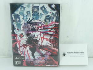 21◇80/【未開封品】PS4ソフト「Death end re；Quest Code Z 特装版」※予約特典：推しを血まみれスタンプ 付き　1111