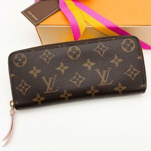 LOUIS VUITTON ヴィトン　モノグラム　クレマンス　ローズ　長財布