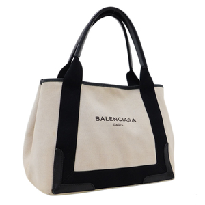 1円 ■ 美品 バレンシアガ ハンドバッグ 339933・1081・A・002123 キャンバス×レザー BALENCIAGA ■K.Csr.tI-14