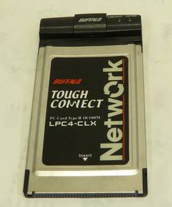 ■ジャンク■USED■BUFFALO◆バッファロー TOUGH CONNECT ネットワークカード PC Card TypeII LPC4-CLX ■ ◎za190303