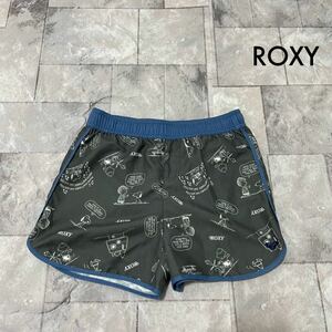 ROXY ロキシー 水着 パンツ UVカット スヌーピー ヴィンテージシリーズ ウエストドローコード グレー ボートショーツ サイズ150 玉SS1968