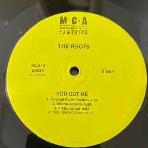 THE ROOTS/YOU GOT ME/レコード/中古/DJ/CLUB/hiphop