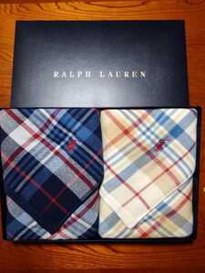 RALPH LAUREN HOME☆ラルフ ローレン タータン バスタオル　片面ガーゼ　２枚セット　ラルフローレン 