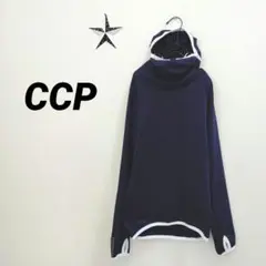 CCP　ニンジャパーカー　裏起毛　サイクルパーカー　プルオーバー　ネイビー