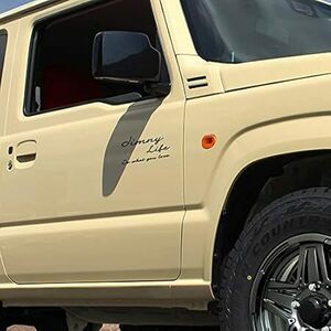 k-327 黒 [KAIMIRU STORE] スズキ jimny ジムニー シエラ 4WD バン 汎用 車 ステッカー デカー