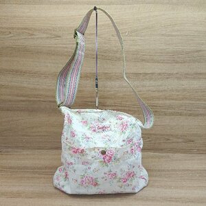 ◇ Cath Kidston キャスキッドソン 花柄 ショルダーバッグ ホワイト ピンク レディース E