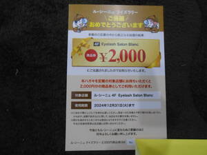 府中市　まつエク　2000円商品券　12月31日まで　Eyelash Salon Blanc ルシーニュ府中