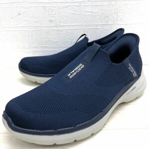 1584◎ SKECHERS Slip-ins スケッチャーズ 靴 ランニング シューズ スニーカー ローカット カジュアル ネイビー メンズ26.0