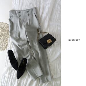 2万☆ジル スチュアート JILLSTUART☆ダフネテーパードパンツ 2サイズ 日本製☆A-O 0209