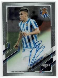 2020-21 Topps Chrome Real Sociedad Ander Barrenetxea Auto /44