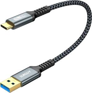 1 グレー 0.3m SUNGUY USB Type C ケーブル 0.3M USB3.1 Gen2 10Gbps データ転送 タ