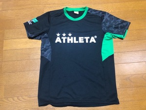 ★即決★ATHLETA アスレタ★サッカーTシャツ★黒×緑×カモフラ★M★ポリエステル★フットサル★ブラジルサッカー★セレソン★送料230円★