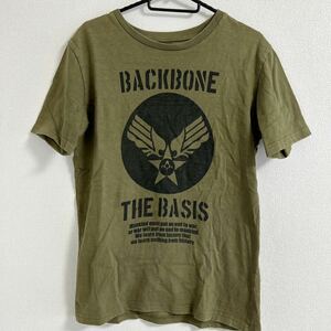 BACK BONE バックボーン ロゴ入り Tシャツ カーキ