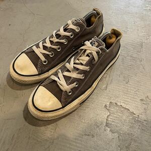 コンバース オールスター CONVERSE ALL STAR キャンバス US6 24.5cm ローカット グレー ビンテージ 00s アメリカ USA古着 チャックテイラー