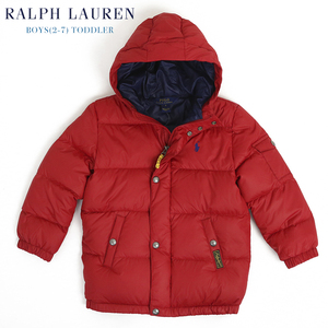 新品 アウトレット ｂ379 3/3Tサイズ 子供用 ダウンジャケット パーカ polo ralph lauren ポロ ラルフ ローレン 