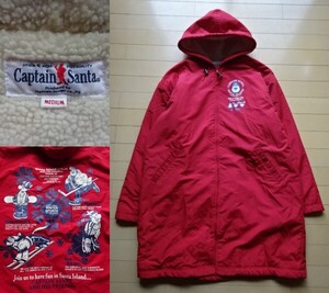 【Captain Santa】裏ボア ベンチコート レッド SIZE:MEDIUM (キャプテンサンタ,ジョイマークデザイン)