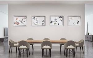 4枚セット 絵画 アートパネル インテリア おしゃれ 壁掛け 北欧 葉 花 緑 植物 自然 軽量 風水 玄関 寝室 リビング トイレ モダン 四季