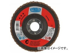 TYROLIT セラミックフラップディスク “セラボンド” 125mm ＃40 719799(7666195) 入数：10枚