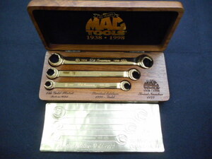 SNAP-ON スナップオン　MAC マック　ツール　60YEARS 1938-1998 60th ANNIVERSARY LIMITED EDITION GOLD 1998　COLLE CTORS CLUB 工具