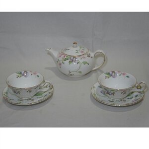 1円【一般中古】WEDGWOOD ウエッジウッド/SWEET PLUMポット/カップ＆ソーサー2客セット/94