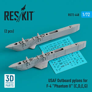 ◆◇RESKIT【RS72-0448】1/72 F-4C/D/E/G ファントムⅡ 空軍型翼下パイロン(2個入り)（汎用）◇◆