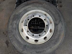 引き取り限定 アルコア ALCOA ISO規格 アルミホイール 22.5インチ 22.5×7.5J +162 10穴 PCD335 275/80R22.5 ブリヂストン 1本 スペア 予備