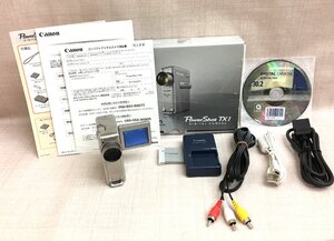 【大黒屋】中古 Canon キャノン PowerShot TX1　予備バッテリー付き パワーショット 縦型 コンデジ