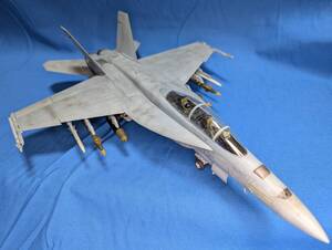  1/48 F/A-18F 塗装完成品■FA18■塗装済み完成品■現状渡し■アメリカ海軍■ハセガワ■ロービジ■