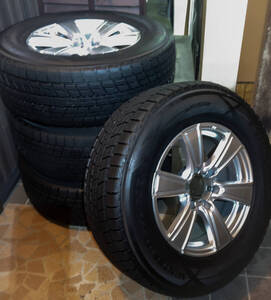 △▼△▼ LANDCRUISER PRADO ランクルプラド TZ-G使用 冬用 スタッドレス Dunlop WinterMax 4本ホイールセット 265/65-17 6穴 △▼△▼