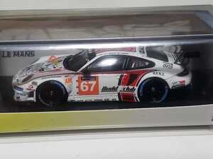 新品 1/43 スパーク SPARK ポルシェ 911 GT3 RSR AAI ルマン 24h 2015 LM-GTE Am J-S.チェン/A.カパディア/X.マーセン No.67