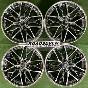 ★weds Kranze Weaval ウェッズ クレンツェ ウィーバル 3ピース★19×8J +43 5H PCD114.3 ハブ径:約73mm 4本セット 中古アルミ ★送料無料