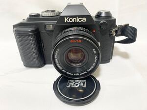 1D041 KONICA コニカ FS-1 一眼レフ フィルムカメラ レンズ KONICA HEXANON AR 40mm F1.8