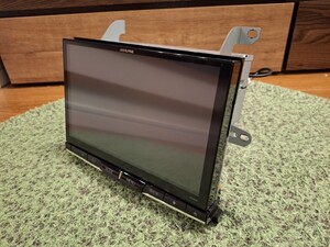 100円売切り　アルパイン　ALPINE 10インチワイドVGA　LED液晶SDナビ　EX1000　専用パネル付き　2018年地図データ　20アルファード取り外し