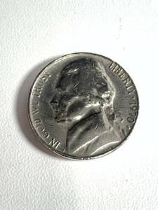 ★コレクター必見！！ ビンテージ リバティー コイン アメリカ 硬貨 1970年 5セント 極美品 約5.0g 外貨 ジェファーソン シルバー Tu011712