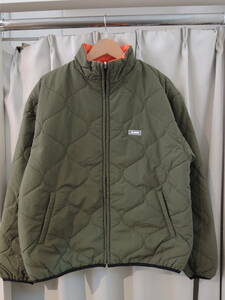 X-LARGE エクストララージ REVERSIBLE QUILTED JACKET オリーブ M リバーシブル 最新人気商品 値下げしました！