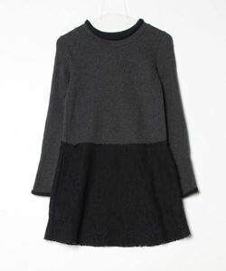 「SEE BY CHLOE」 長袖ワンピース X-SMALL グレー レディース