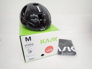 【未使用展示品】KASK/カスク ロードレース用エアロヘルメット UTOPIA Black/White Size M(52-58cm) 元箱付 ユートピア ◆ 701A4-21