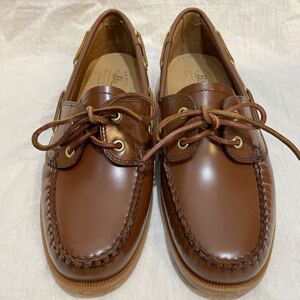 G.H.BASS×BEAUTY&YOUTH別注LTR BOAT SHOES デッキシューズ サイズ27.0cm (42)ブラウン系 ガラスレザー モカシン ユナイテッドアローズ