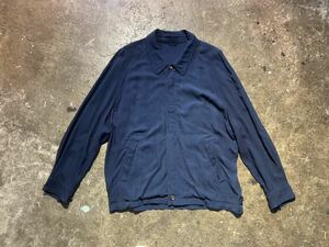 COMME des GARCONS HOMME コムデギャルソンオム 1980s 藍染染色加工レーヨンブルゾン 80s