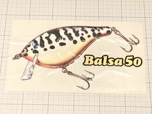 希少 Balsa50 バルサ50 ステッカー シール ザウルス オリオリ ホワイトコーチ オリジナル スポーツザウルス ルアーシール バス釣り 廃盤