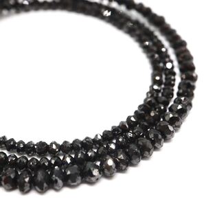 1円〜!!美品!!▼K18WG 天然ブラックダイヤモンドネックレス▼J 約5.2g 約46.5cm black diamond jewelry necklace EA6/EB0 S263