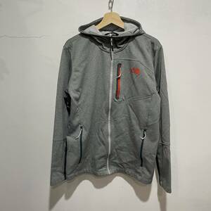 ☆送料無料☆THE NORTH FACE☆ジップアップテックジャージパーカー☆メンズL☆グレー☆ハイテク☆C21ｂ