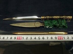 L7079 ペーパーナイフ ボールペン 金属製 文房具 筆記用具